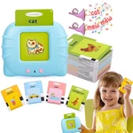 Audible Letter Machine with 112 Pcs Word Flash Cards Early Educational Machine See and Spell Toy for 0-5 Years Old Toddl
