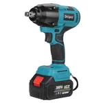 Drillpro 800nm Max. High Torque Cordless Electric Wrench With 1 or 2 Battery Brushless Wrench Tool Car Repair