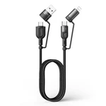 MCDODO 4-in-1 Dual PD Fast Charging 60W Data Cable for Phone/Laptop/Tablet