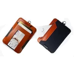 ELASTIC WALLETS EW103/EW104 Leather Card Bag Crazy Horse Leather Black Brown Bulit In NFC GPS Coin Slot Holder For Men