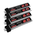 4Pcs URUAV 3.8V 300mAh 40/80C 1S HV LiPo Battery PH2.0 Plug for Eachine TRASHCAN Snapper6 7 Mobula7 Beta75 ProEachine