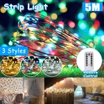 5M 50 LED String Lights Fairy Night Ornament Decor Holiday Christmas Wedding