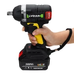630N.m Brushless Cordless Electric Wrench 2x Li-Ion Battery