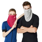 Ice Silk Breathable UV-proof Full Face Mask Neck Gaiter Sunscreen Scarf with Ear Hooks for Summer Outdoor Sport Cycling