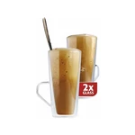 Termopohár Maxxo Frappé 320 ml termopohár • 2 ks v balení • objem 320 ml • moderný dizajn • materiál borosilikátové sklo • udržuje konštantnú teplotu 