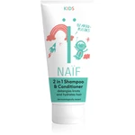 Naif Kids Shampoo & Conditioner šampón a kondicionér 2 v1 pre deti 200 ml