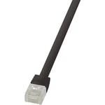 LogiLink CF2013U RJ45 sieťové káble, prepojovacie káble CAT 6 U/UTP 25.00 cm čierna veľmi flexibilné 1 ks