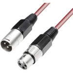 Paccs  XLR prepojovací kábel [1x XLR zásuvka - 1x XLR zástrčka] 10.00 m červená