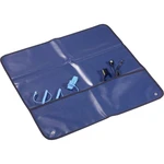 TRU COMPONENTS ESDM-600600BK ESD servisná sada tmavomodrá (d x š) 60 cm x 60 cm vrátane ESD kefy, vr. uzemňovacieho kábl