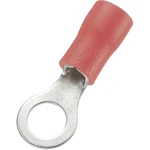 TRU COMPONENTS 746061 guľaté káblové oko  Prierez=1.50 mm² Ø otvoru=5.2 mm čiastočne izolované červená 100 ks