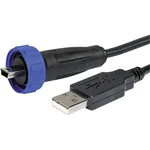 Adaptér USB 2.0 - IP68 zástrčka, rovná PX0441/2M00 USB A / Mini USB B PX0441/2M00 Bulgin Množstvo: 1 ks