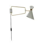 Sivá nástenná lampa Zuiver Shady