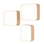 Stropná / nástenná lampa Cube, viac variantov - TUNTO Model: přírodní ořech, vel. L