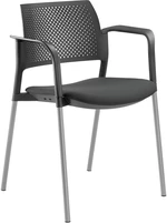 LD SEATING konferenční židle DREAM+ 100BL-N2,BR, kostra šedá