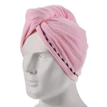 Microfiber Hair Towel Wrap Hair Turban Towel Twist Super Absorbent Fast Dry Hair Caps Hat Fasten Salon Hat with Buttons