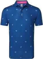 Footjoy Thistle Print Lisle Deep Blue XL