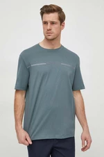 Bavlněné tričko Armani Exchange zelená barva, s potiskem, 3DZTLG ZJ9JZ