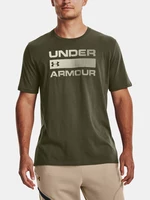 Under Armour UA Team Issue Wordmark SS Triko Zelená
