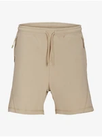 Beige Men's Tracksuit Shorts Jack & Jones Gordon - Men