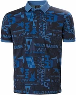 Helly Hansen Men's Newport Polo Camicia Ocean Burgee Aop S