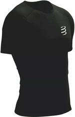 Compressport Performance SS Tshirt M Black/White S Laufshirt mit Kurzarm