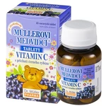 Dr.Muller Müllerovi medvídci s vitamín C s příchutí černý rybíz, cucavé tablety 45 ks