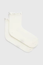 Ponožky UGG dámske, béžová farba, 1125531