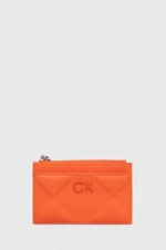 Peněženka Calvin Klein oranžová barva, K60K611372