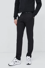 Kalhoty Calvin Klein pánské, černá barva, přiléhavé, K10K110979