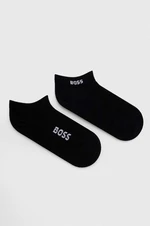 Ponožky BOSS 2-pack dámské, černá barva, 50502054