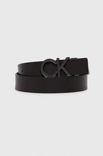 Oboustranný kožený pásek Calvin Klein pánský, černá barva, K50K511337