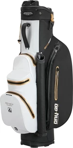 Bennington QO 9+ Waterproof Black/White/Gold Geanta pentru golf