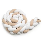 T-tomi Pletený mantinel 220 cm White + Beige