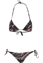 Women's tie-dye bikini vintageblue/papaya