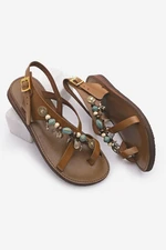 Marjin Women's Genuine Leather Eva Sole Flip Flop Casual Sandals with Accessories Devila taba Marjin Women's Genuine Leather Eva Sole Flip Flop Casual Sandals with Accessories Devila taba