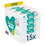 Pampers Sensitive vlhčené ubrousky 15x80 ks