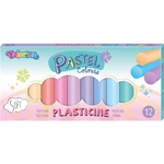Pastel modelovací hmota, měkká, 12 barev