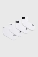 Ponožky Calvin Klein Jeans 4-pak pánske, biela farba, 701229675