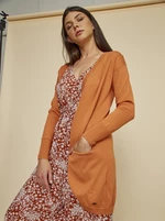 Orange Women's Basic Cardigan ZOOT Baseline Gita