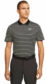 Nike Dri-Fit Victory Mens Striped Golf Polo Black/White XL Camiseta polo