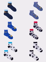 Yoclub Kids's Boys' Short Patterned Socks 6-Pack SKA-0024C-AA00-001