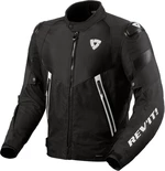 Rev'it! Jacket Control H2O Black/White XL Blouson de cuir