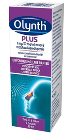Olynth PLUS 1 mg/50 mg/ml nosová roztoková aerodisperzia na liečbu nádchy u dospelých a detí od 6 rokov, 10 ml