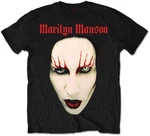 Marilyn Manson Tricou Unisex Red Lips Unisex Black M