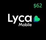 Lyca Mobile $62 Mobile Top-up US