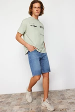 Trendyol Indigo Regular Fit Denim Denim Shorts