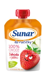 Sunar Do ručičky ovocná kapsička jahoda 4m+ 100 g