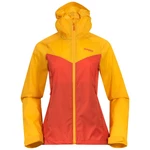 Women's Jacket Bergans Microlight W Jacket Brick/Light Golden Yellow