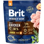 Brit Premium by Nature Junior M 1 kg | Granule pro psy