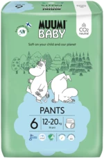 Muumi Baby Pants 6 Junior 12-20 kg, nohavičkové eko plienky 36 ks